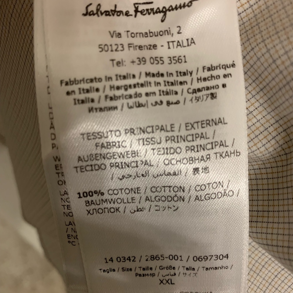 Salvatore Ferragamo men XXL. New with tags.